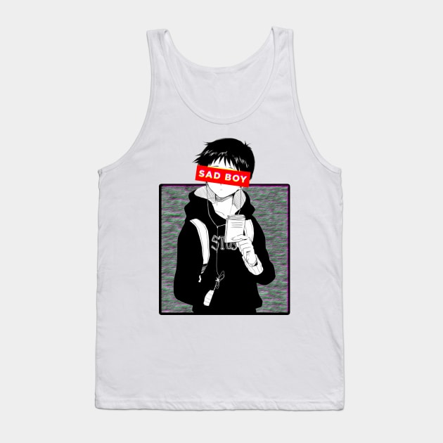 Sad boy Tank Top by Jackson Lester